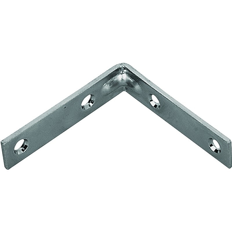 ProSource CB-Z02-013L Corner Brace, 2 in L, 2 in W, 5/8 in H, Steel, Zinc-Plated, 1.8 mm Thick Material (Pack of 25)