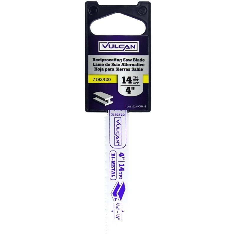 Vulcan 829291OR Reciprocating Saw Blade, High Speed Steel Cutting Edge