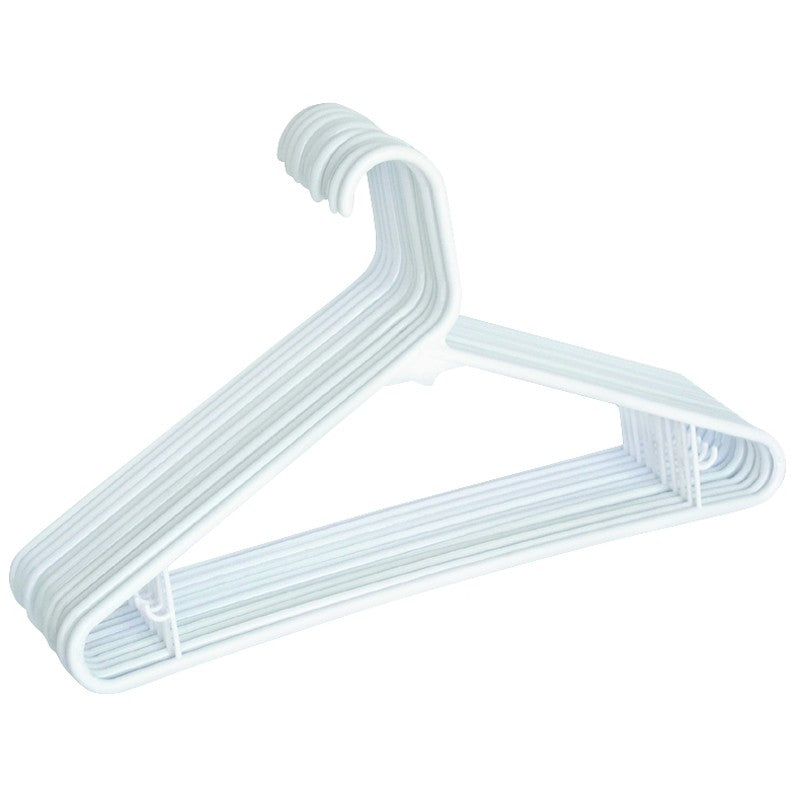 Merrick C8716A-WH Tubular Hanger, Plastic, Blue/Green/White (Pack of 14)