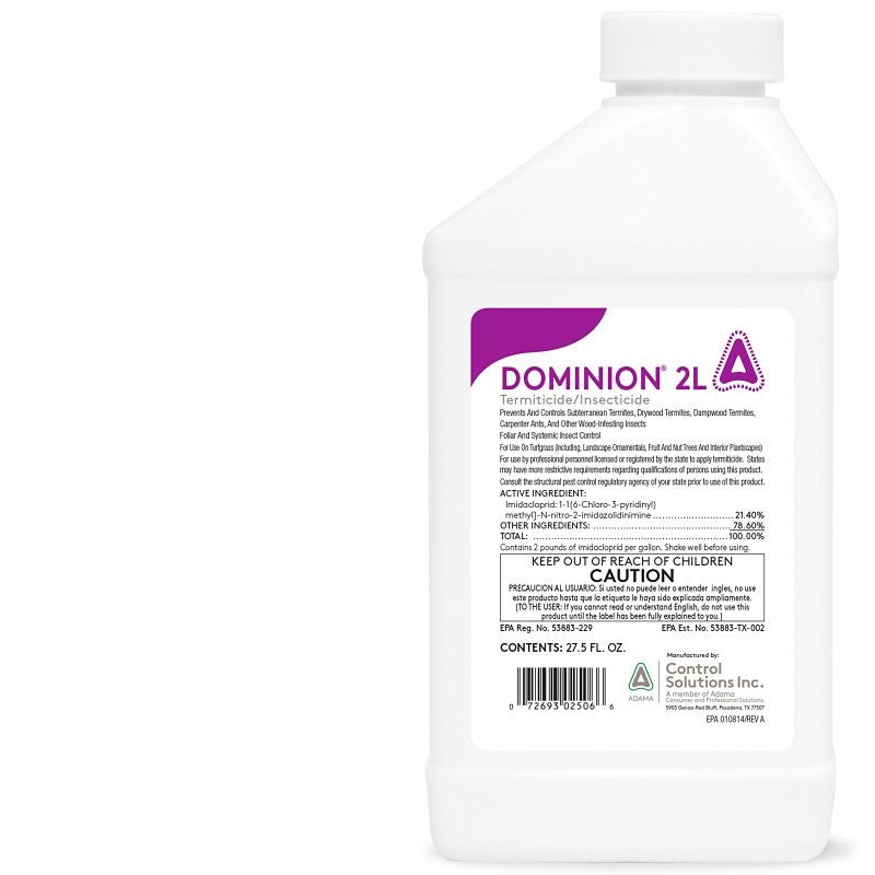 CSI Dominion 2L 82002506 Termiticide/Insecticide, Liquid, Ornamentals, Pre and Post-Construction, Turf, 27.5 fl-oz