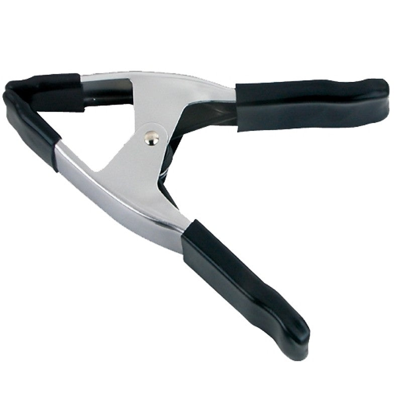 Vulcan JL27529 Spring Clamp, 3 in Clamping, Steel, Silver, Chrome