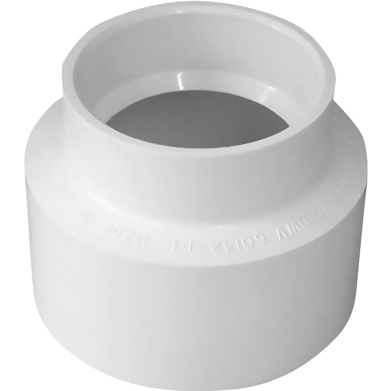 Canplas 414210BC Adapter Coupling, 4 in, Hub, PVC, White