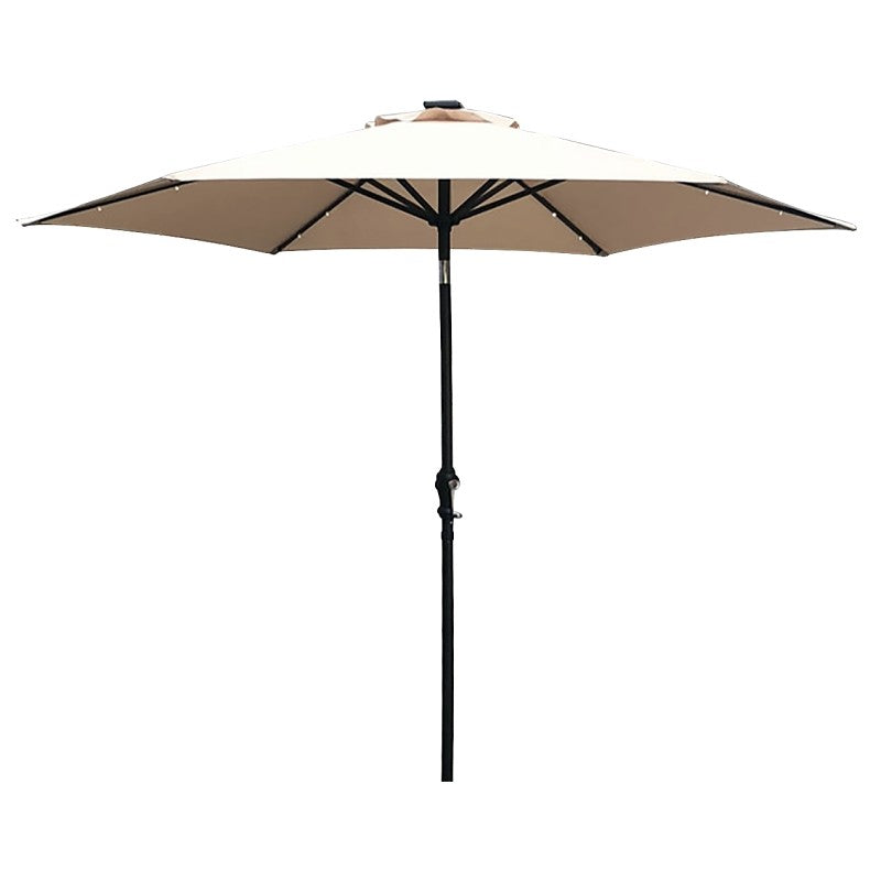 Seasonal Trends 59792 Tilt/Crank Market Umbrella with LED Lights, 94.4 in H, 106.2 in W Canopy, 106.2 in L Canopy