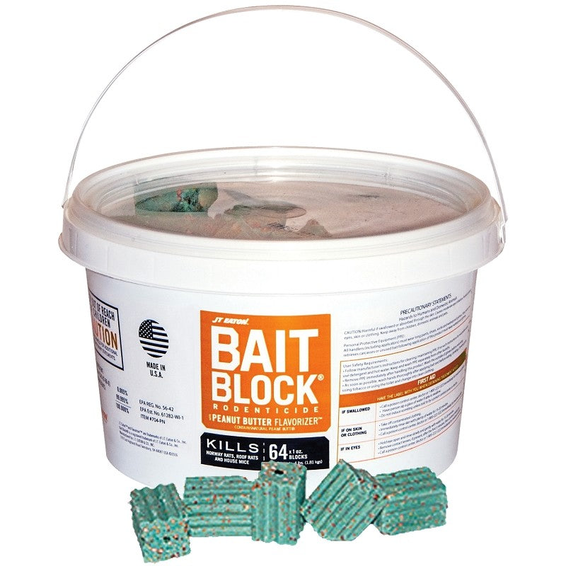 J.T. Eaton 704-PN Bait Block, Solid, 1 oz, Pail