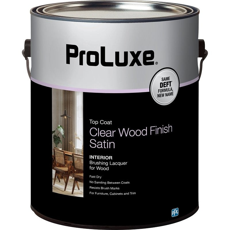 ProLuxe PLX017/01 Lacquer, Satin, Liquid, Clear, 1 gal (Pack of 4)