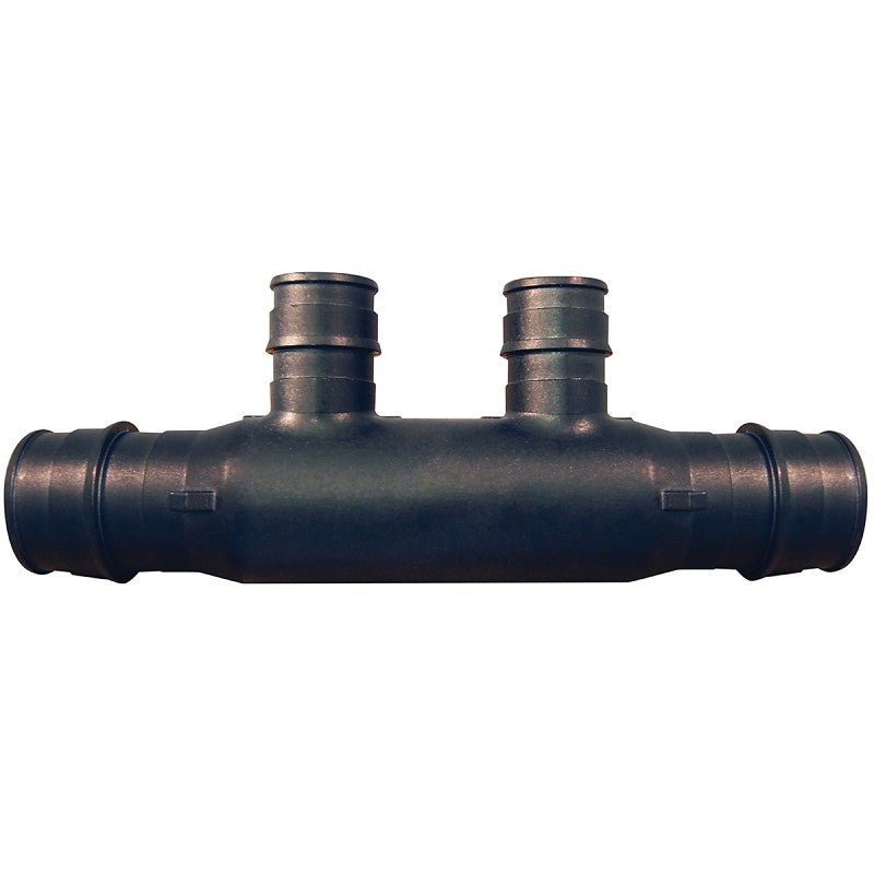 Apollo ExpansionPEX Series EPXM2PTO Open End Manifold, 4.42 in OAL, 2-Inlet, 3/4 in Inlet, 2-Outlet, 1/2 in Outlet