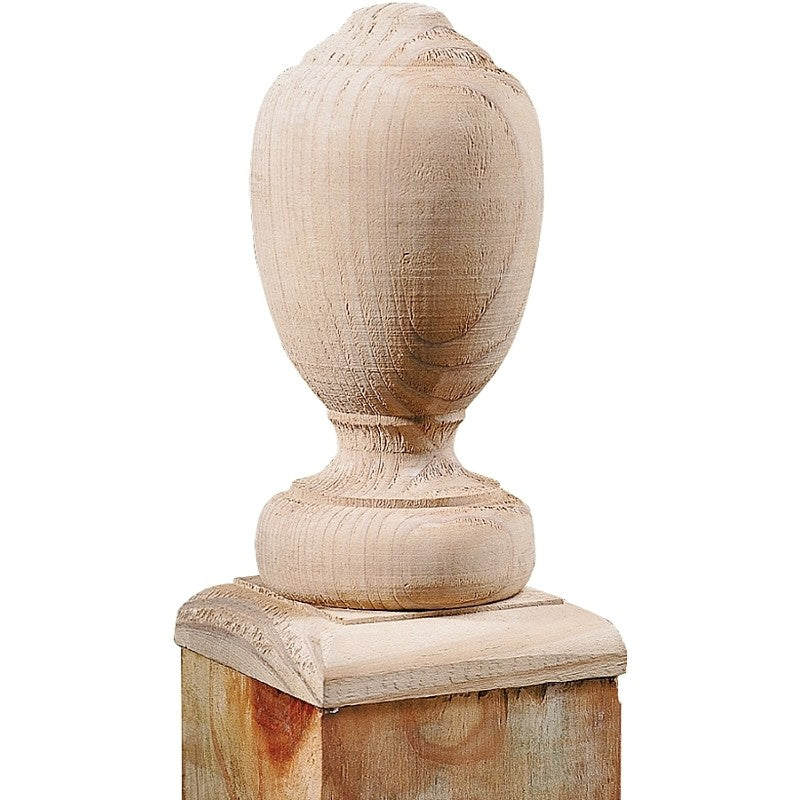 UFP 106090 Post Top, 6-1/2 in H, Traditional, Pine, White