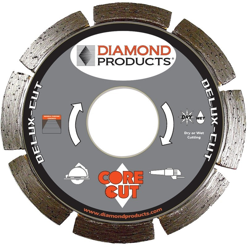 Diamond Products 22785 Circular Saw Blade, 7 in Dia, 7/8 in Arbor, Applicable Materials: Concrete