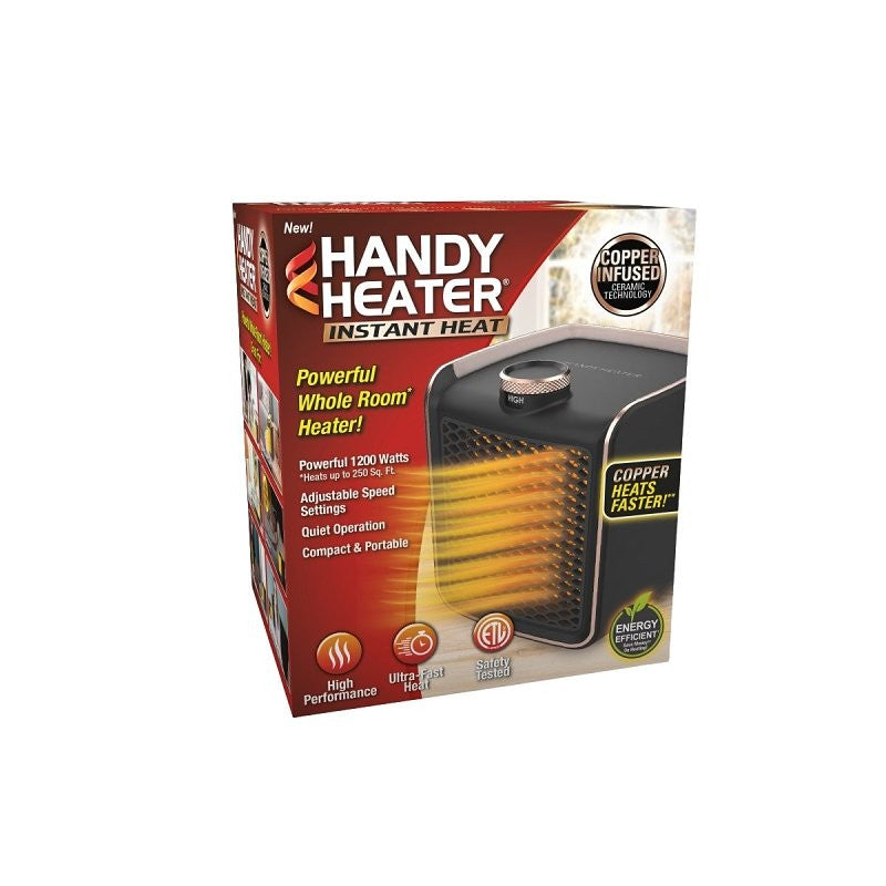 Handy Heater Pure Warmth Series HEATPW-MC4 Portable Space Heater, 1200 W, 3-Heat Setting
