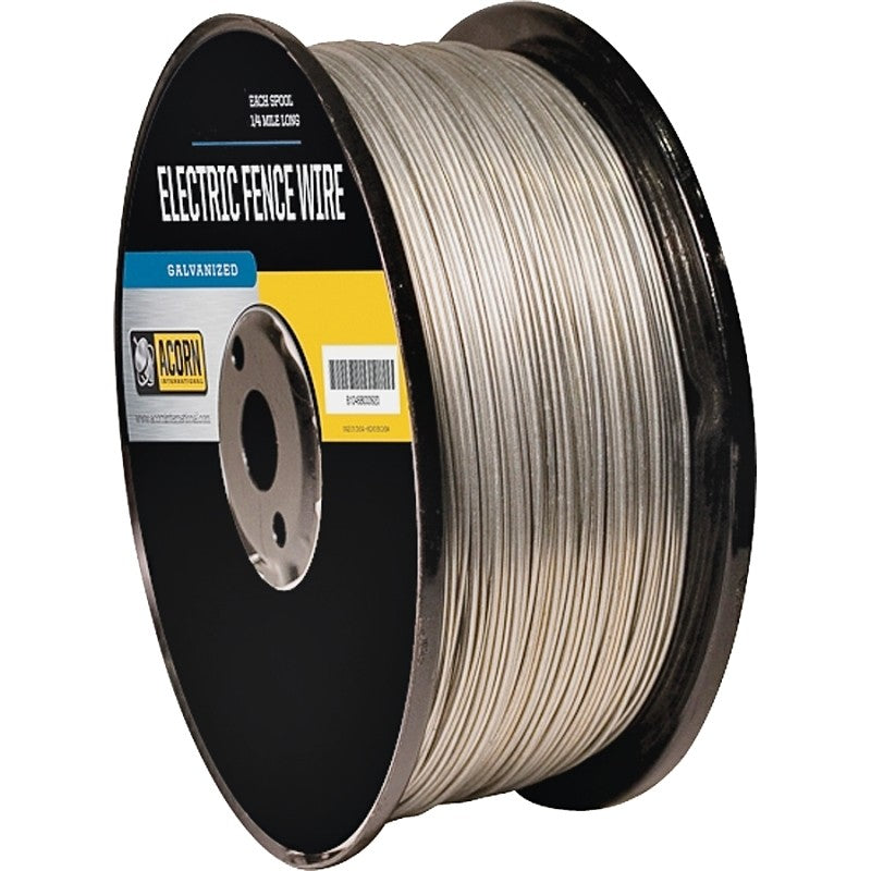 Acorn International EFW1714 Electric Fence Wire, 17 ga Wire, Metal Conductor, 1/4 mile L