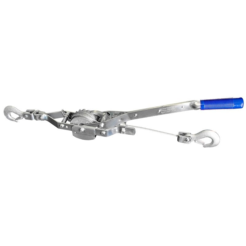 American Power Pull 144 Cable Puller, Contour Grip Handle, 12 ft Lift, 1 ton Lifting, 3/16 in Dia Rope/Cable