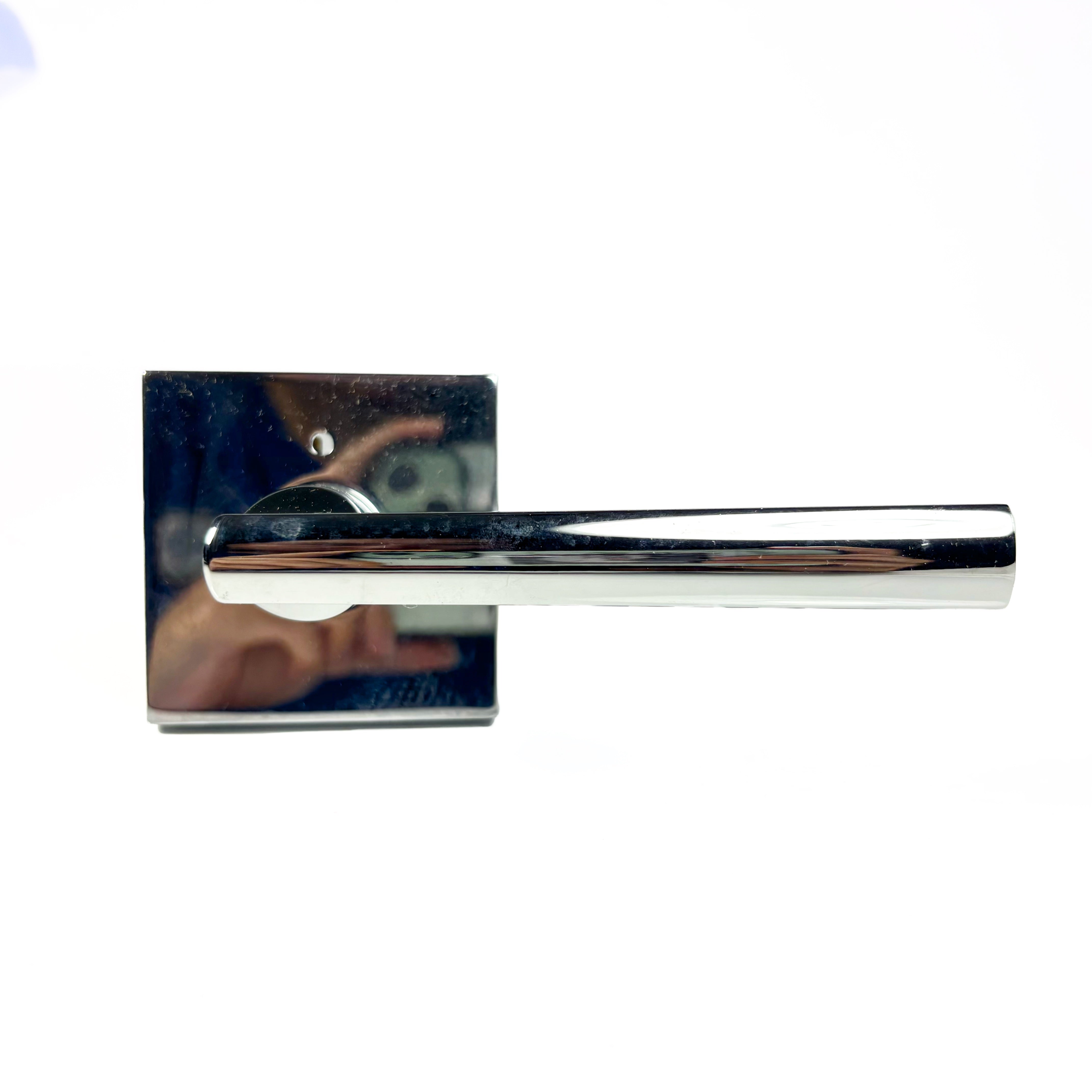 Bed And Bath Privacy Leverset Square Back Polished Chrome