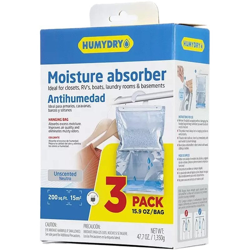 Humydry USA40500C6 Moisture Absorber, 15.9 oz, Bag, Neutral
