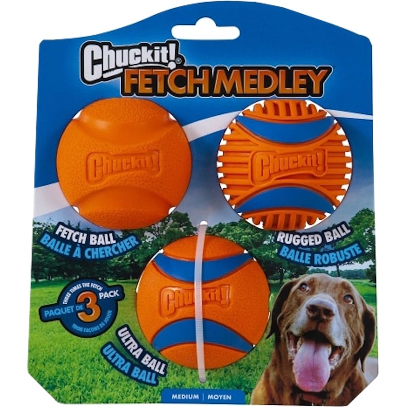 Chuckit! 47089 Dog Toy, Fetch, M, Ball, Orange