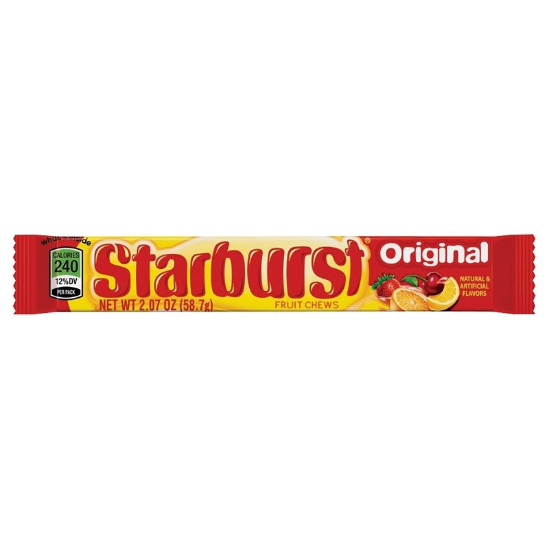 Starburst STARB36 Fruit Candy, Assorted Fruits Flavor, 2.07 oz (Pack of 36)