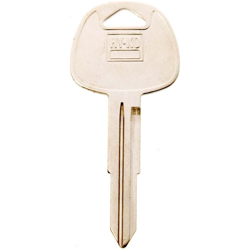 Hy-Ko 11010HY14 Automotive Key Blank, Brass, Nickel, For: Hyundai Vehicle Locks, HY14 Key Number (Pack of 10)