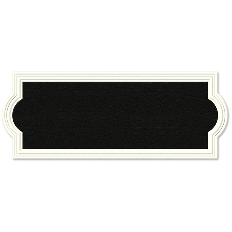 Hy-Ko AK-461 Address Plaque, Rectangular, Plastic, Off-White (Pack of 3)