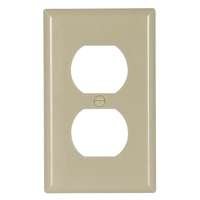 Eaton Wiring Devices 2132V-BOX Series Receptacle Wallplate, Duplex, Standard-Size, 4-1/2 in L, 2-3/4 in W (Pack of 25)