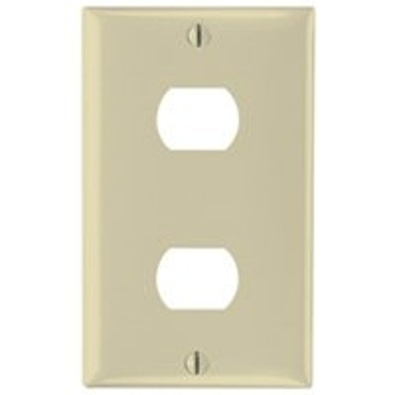 Legrand K2I Wallplate, Standard-Size, 4-1/2 in L, 2-3/4 in W, 1-Gang, Ivory