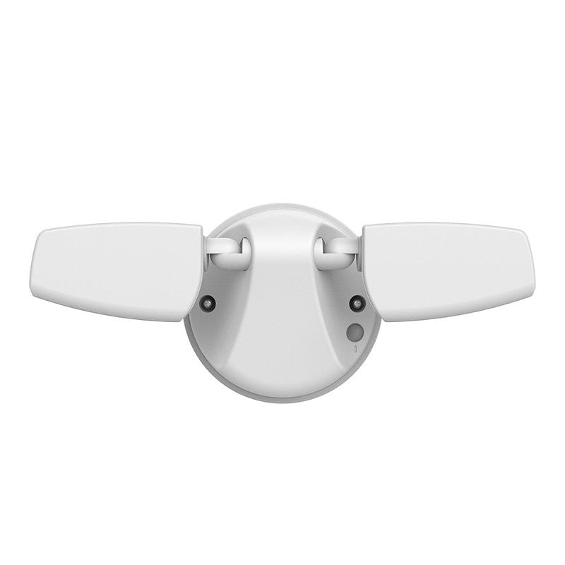 Halo ESF Series ESF1A4DW Dusk-to-Dawn Flood Light, 120 V, 15 W, LED Lamp, 1420 Lumens, 4000 K Color Temp, White Fixture