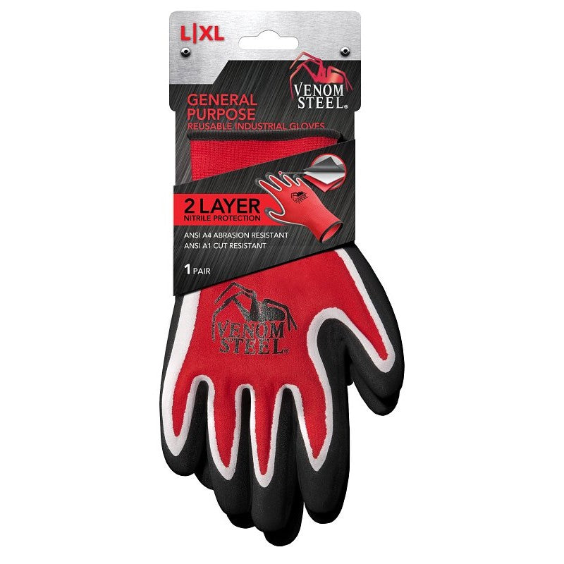 Medline VENGP100XLV1 Work Gloves, L/XL