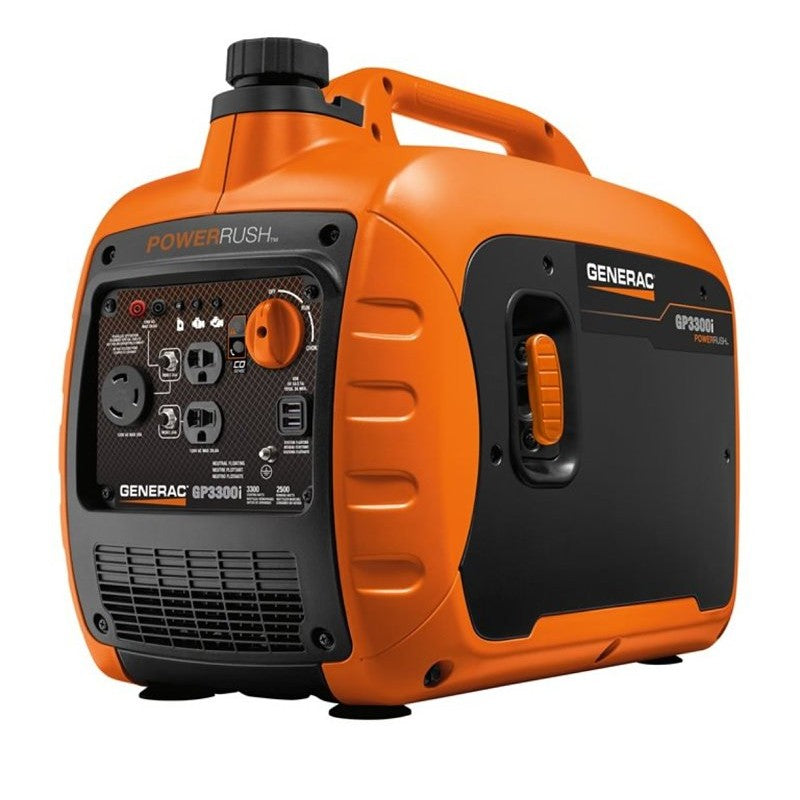 Generac GP Series 7153 Portable Generator, 20.83 A, 120 V, 2500 W Output, Gas, 1.06 gal Tank, 4.5, 7 hr Run Time