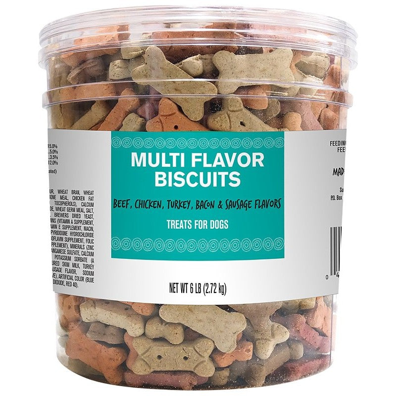 Pet Life 2918 Dog Treat, Bacon, Beef, Chicken, Peanut Butter, Vegetable Flavor, 6 lb