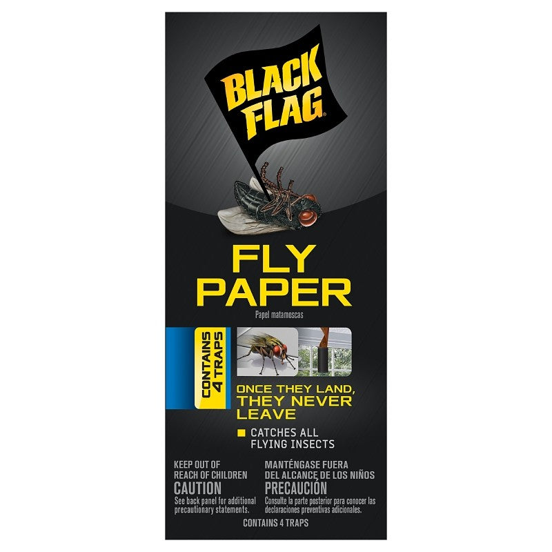 Black Flag HG-11016 Fly Paper, 4 Pack