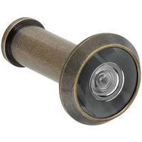 Door Viewer 200 Degree Wide Angle 1/2 Inch Hole Solid Brass Antique Brass