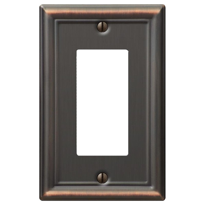 AmerTac 149RDB Switch Wallplate, 1 -Gang, Steel, Aged Bronze (Pack of 4)
