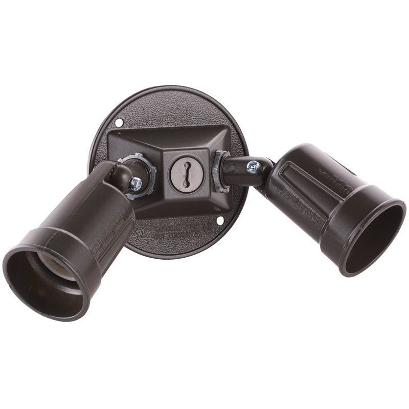 Hubbell 5625-7 Lamp Holder, Combination, Weatherproof, 3.336 in L x 8 in W x 4.125 in H Dimensions, PAR 38 Lamp