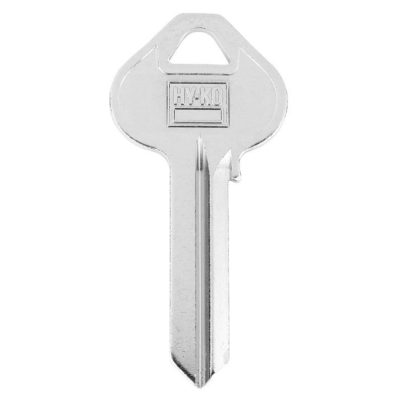 Hy-Ko 11010RU51 Key Blank, Brass, Nickel-Plated, For: Corbin/Russwin RU51 Locks (Pack of 10)