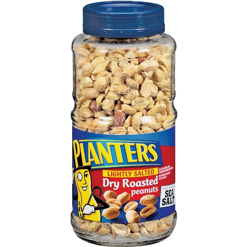 Planters 422425 Peanut, 16 oz Jar, Corn Syrup Solids, Cornstarch, Maltodextrin, Peanuts, Sea Salt (Pack of 12)