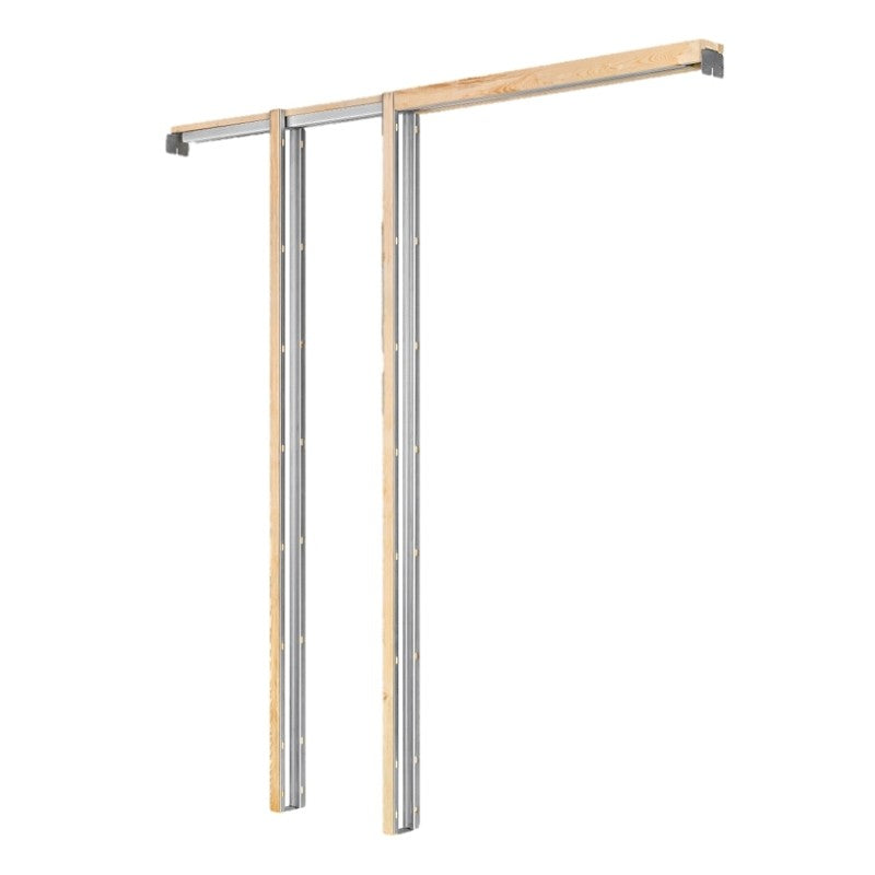 Marwin KD200BB6/8 Pocket Door Frame, 84-1/2 in Rough Opening, Wood