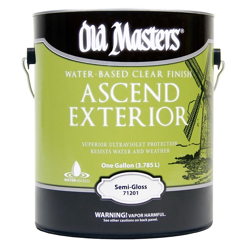 Old Masters Ascend Exterior 71201 Exterior Finish, Semi-Gloss, Liquid, 1 gal (Pack of 2)
