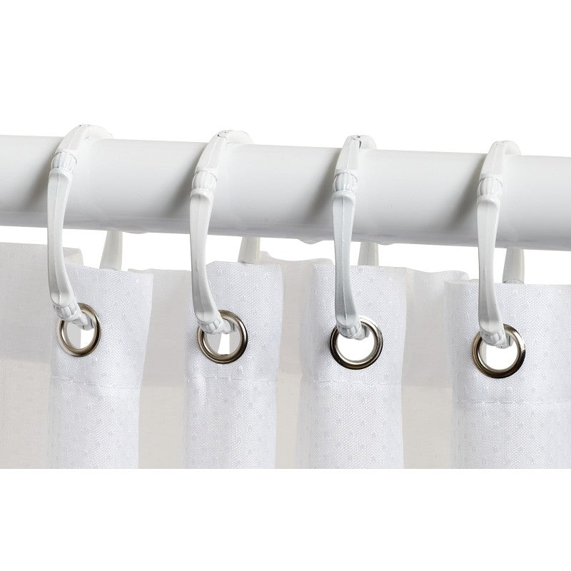 Zenna Home H20WW Shower Curtain/Liner, 72 in L, 70 in W, Polyester, White