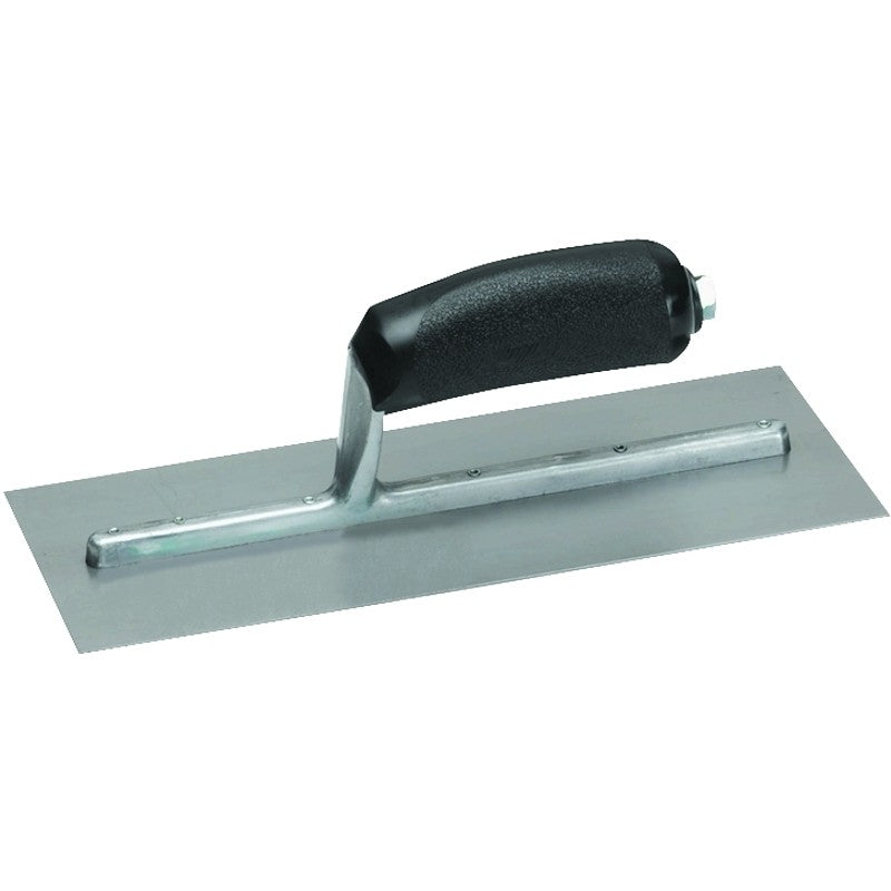 Marshalltown FT114P Finishing Trowel, 11 in L Blade, 4-1/2 in W Blade, Steel Blade, Curved Handle, Plastic Handle