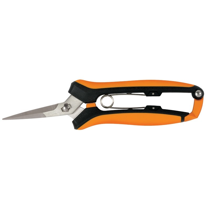 Fiskars 399250-1001 Pruning Snip, Stainless Steel Blade, Precision Ground Blade, Plastic Handle, Soft-Grip Handle