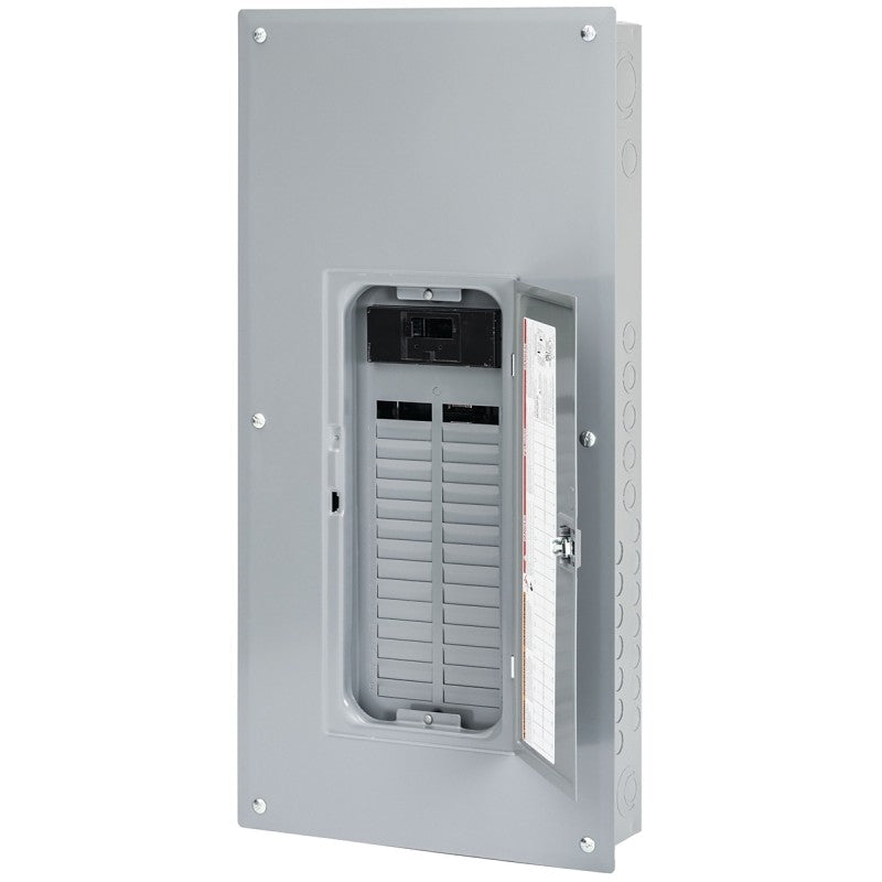 Square D QO130M200PC Load Center, 30 -Pole, 200 A, 30 -Space, NEMA 1 Enclosure, Flush, Surface Mounting