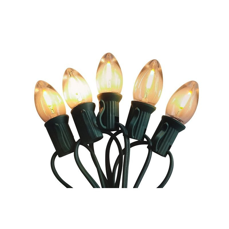 Santas Forest 25718 LED Filament Retro Light Set, 25-Lamp, LED, Clear, 25000 hr Average Life, 17 ft L