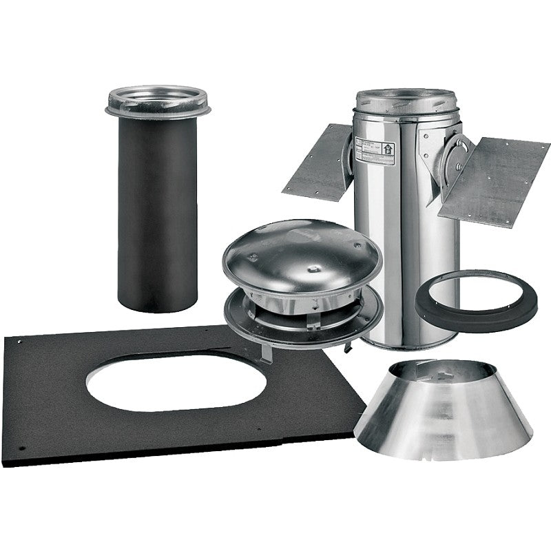 Selkirk 206621 Ceiling Support Kit, Pitched, Stainless Steel, For: Model SSII