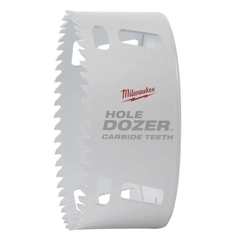 Milwaukee 49-56-0744 Hole Saw, 4-1/4 in Dia, 1.62 in D Cutting, 4 TPI, Carbide Cutting Edge