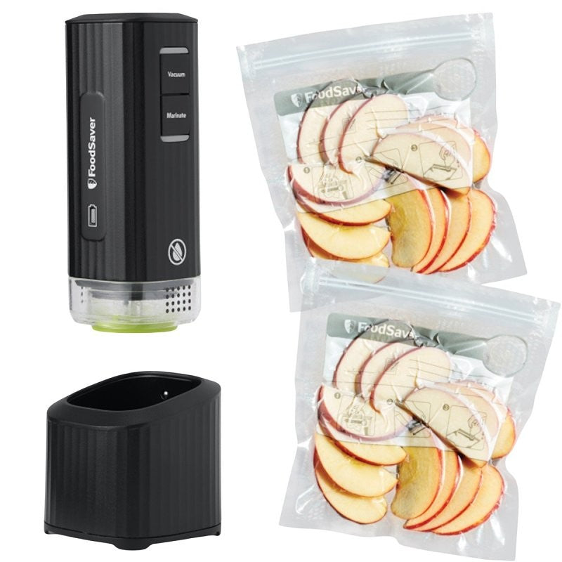 FoodSaver 2159391 Cordless Handheld Food Vacuum Sealer, 2.5 W, Black (Pack of 3)