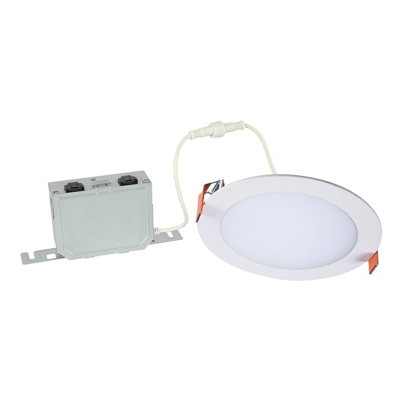 Halo HLB6LSFS5 Canless Downlight, 13.9 W, 120 V, LED Lamp, White, Matte