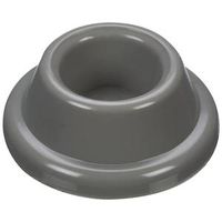 Concave Wall Door Stops 1-7/8 Inch Gray 2 Pack