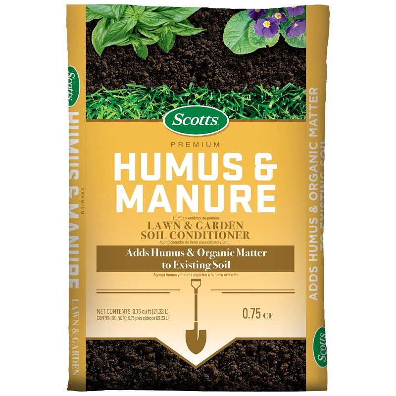 Scotts 71530751 Humus and Manure, Solid, Earthy, 0.75 cu-ft Pack
