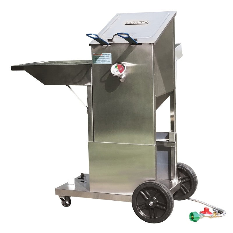 Bayou Classic 700-704 Deep Fryer, 2 -Fry Basket, Stainless Steel