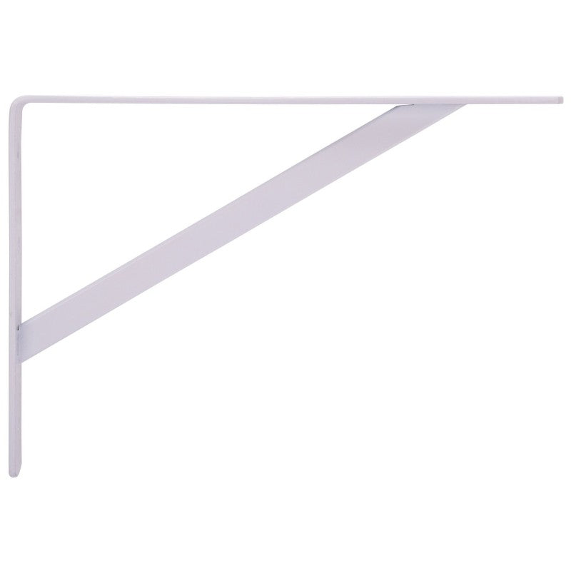 ProSource 21025PHL-PS Heavy-Duty Shelf Bracket, 550 lb/Piece, 16 in L, 10 in H, Steel, White (Pack of 8)