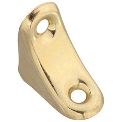 Chair Leg Braces 1 by 1 by 3/4 Inch Brass Plated Steel 4 Pack