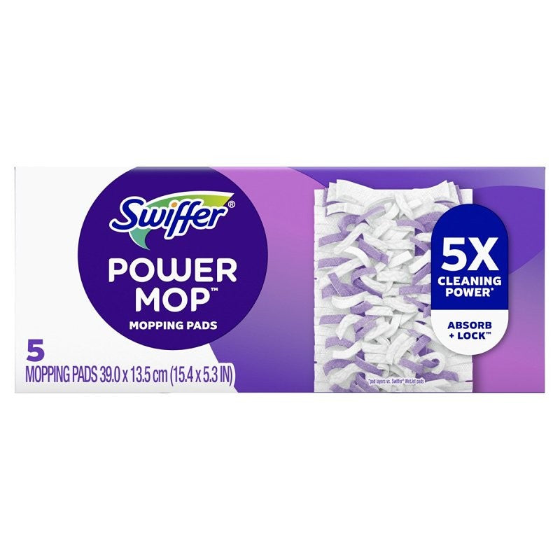 Swiffer PowerMop 80723036 PowerMop Multi-Surface Mopping Pad Refill, Microfiber
